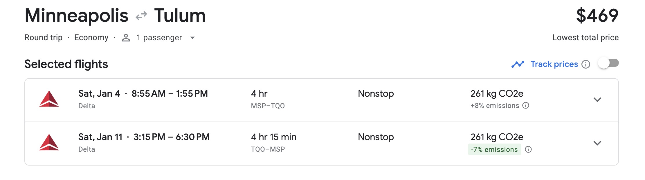 Minneapolis to Tulum